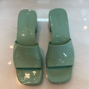 Gucci rubber platform sandal